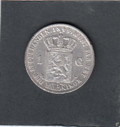 Beschrijving: 1 Gulden WILLEM II